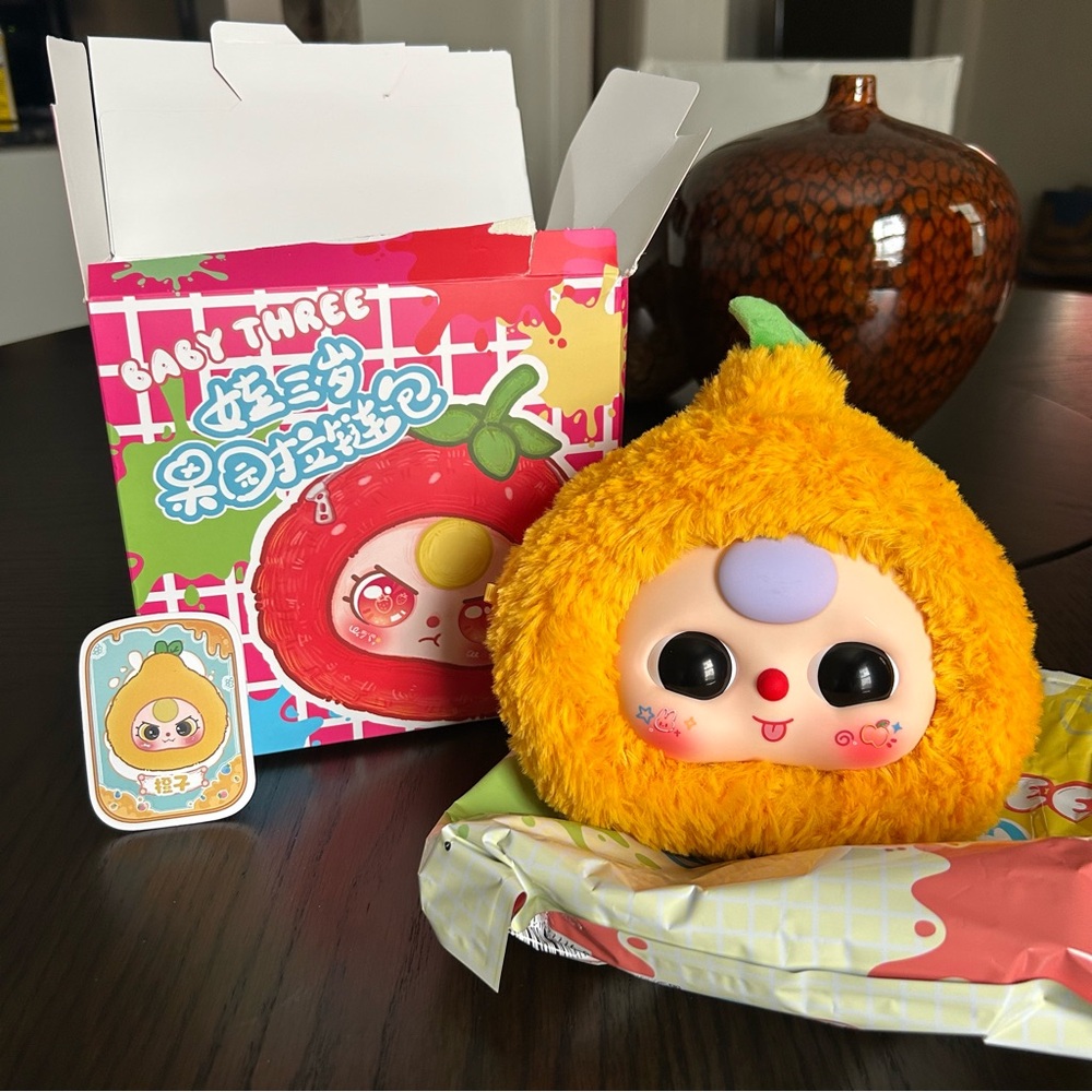 Baby Three Orchard Zipper Bag - Orange